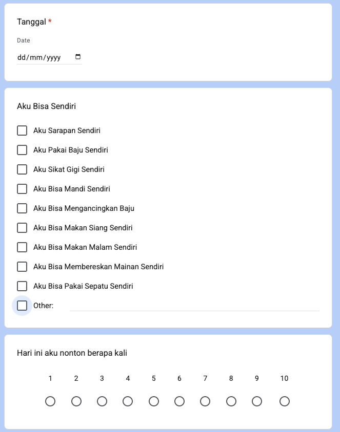 Activity form